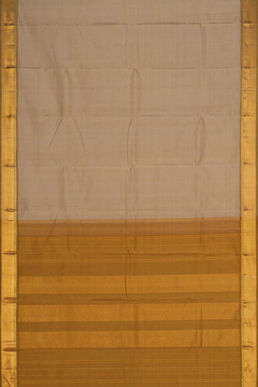 Image of Arani Silk Kattam Beige Saree